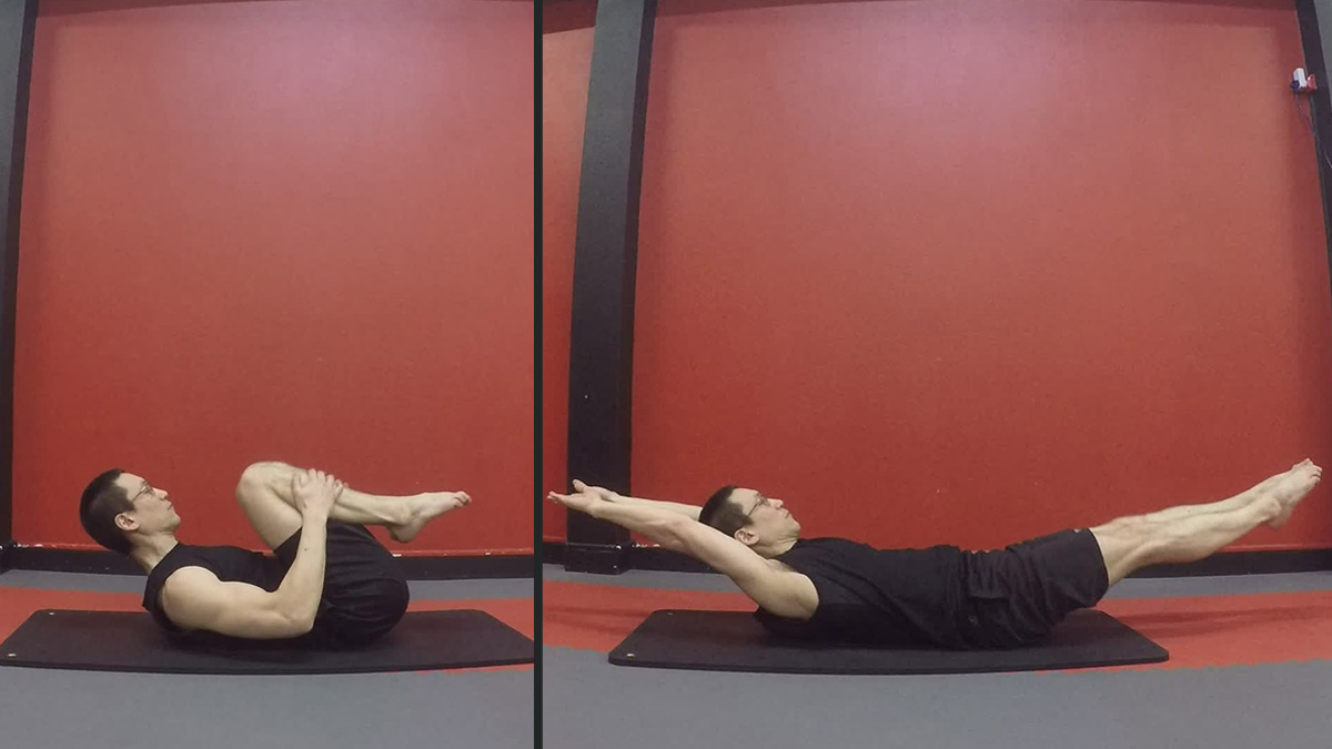 Le Double leg stretch : un exercice de Pilates à pratiquer pour bien  renforcer son dos ! - France Bleu