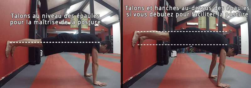 Wall Plank placement des pieds