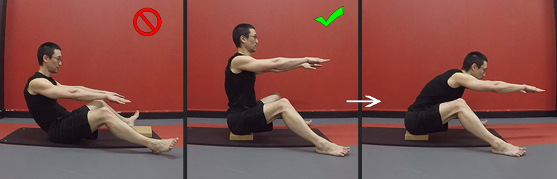Pilates - Spine Stretch Forward - modification